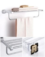 Fashion Style Promotional 8 units aluminum bathroom accessory champagne cheap bathroom set