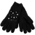Import Fashion winter keep warm knitted long finger winter women gloves with white pearl from China