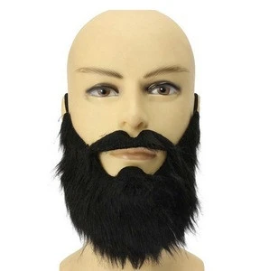 Faux Beard Black Bearded Man Funny Mustache Costume Party Mustaches Whisker Halloween Festival Supplies