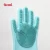 Import FDA Heat Resistant Soft Silicone Cleaning Brush Gloves, kitchen Cleaning dishwashing gloves from China