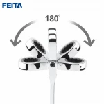 FEITA 8-13MM Chrome Metric Ratcheting Wrench Set /Combination Adjustable Wrench
