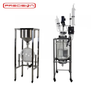 FENGXUN Jacketed Glass Reactor 10L 20L 30L 100L 200L with best price