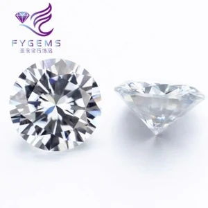 Fengyong gems wedding jewelry 6.5mm DEFGH moissanite loose gemstones 1ct VVS diamond stones