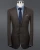 Import Filarte 95%wool 5%cashmere notch Lapel two buttons brown 3 piece suit from China