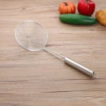 Flat design good quality food strainer multi-function wire mesh strainer colander