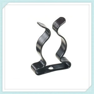 flat spring steel clamp flexible metal clamp stamping spring clip