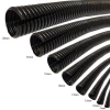 Flexible 0D 25mm PP conduit  black corrugated pipe split and none split