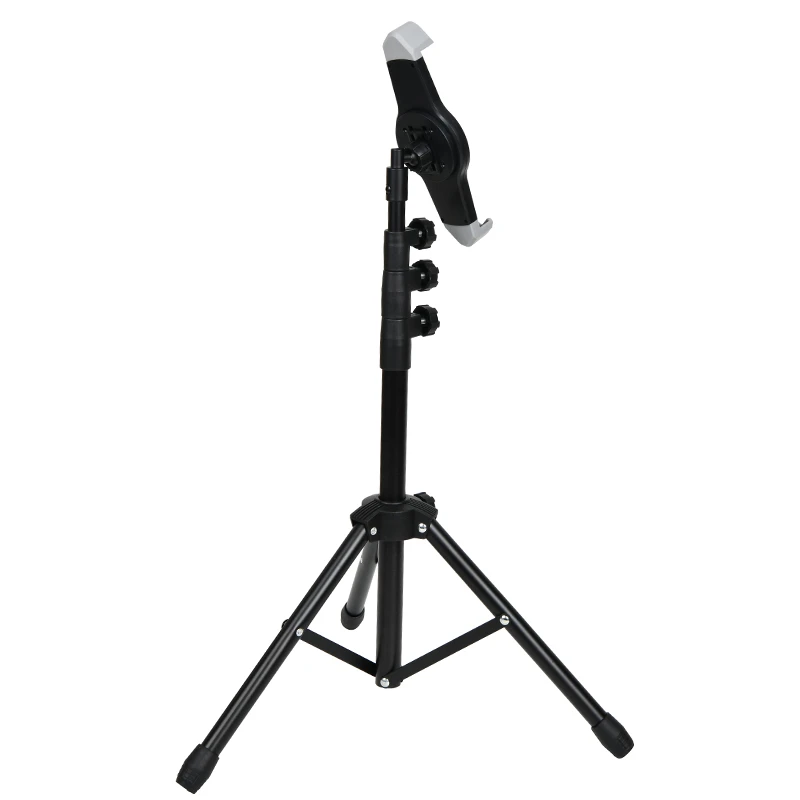 floor Phone Tablet Tripod Stand 20 To 50 Inch Height Adjustable 360 Rotating Tablet tripod stand for all 4-12 Inch Devices