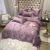 Flower 4pcs 60%cotton 40%polyester Jacquard embroidery bed set bedding duvet cover bedding set