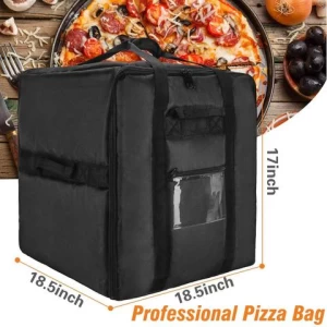 Foldable Waterproof Reusabe Thermal Big Insulated Pizza Food Delivery Cooler Bag 50 Inch