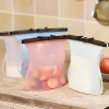 Food Grade Silicone Freezer Bags, Reusable Silicone Food Storage Bag