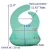 Food Grade Soft Silicone Bib Easily Wipes Clean CPC and  FDA Passed Waterproof Silicone Baby Bib