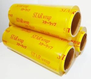 Food stretch film plastic transparent PVC stretch wrap rolls 9-20mic manufacturer