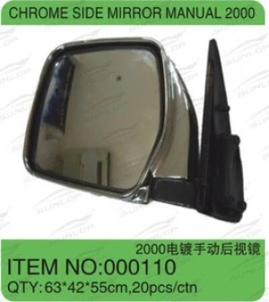 for hiace chrome side mirror manual 2000 auto parts,body kits, bus commuter van 1994-2002