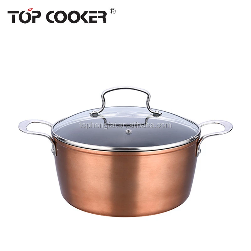 Forged aluminum copper non stick coating cookware set