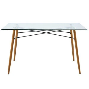 Free Sample Cheap Modern home furniture glass dining table