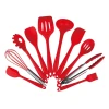 Free Sample factory Lowest price wholesale  10 pcs set cooking tools non-stick silicone kitchen utensil sets