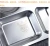 FREE SAMPLE High Quality 5 compartments Fast Food Stainless Steel Lunch Box Rectangular Dinner Plate or Snack Serving Tray