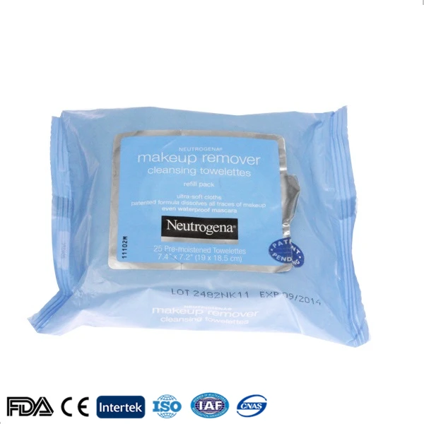 Free Sample OEM Female Cleaning Makeup Removal Wet Wipes