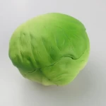 free sample Promotional toy print logo custom PU foam Green Cabbage lettuce stress ball Urban decompression toy