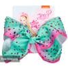 free shipping 2020 6 inch  jojo siwa new children&#x27;s bow hairpin laser hollow out cloth ribbon hair bow