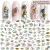 Import Free Shipping New Foil Transfer Paper Nail Sticker 3D Adhesive Sticker Color Fruit Summer Beach Flower Nail Art Decoration from China