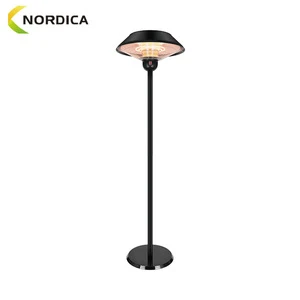 Free Standing Electric Patio Heater With Adjustable Height Outdoor Heater