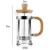 Import French Press Coffee Tea Maker by Pour 304 Heat Resistant Stainless Steel Filter Thick Borosilicate Glass Bamboo Coffee Press from China