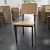 french style cafe shop modern wooden tables and dining chairs for restaurant and coffee shop