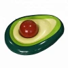 Fruit mold shape inflatable avocado for swim ring