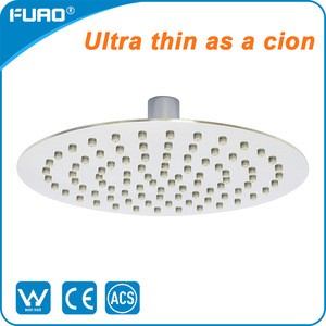 FUAO ultra thin stainless steel bathroom water saving rain shower head