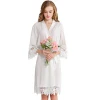 FUNG 3028 New Style Women Lace Cotton Bride and Bridesmaid Robe Sleepwear
