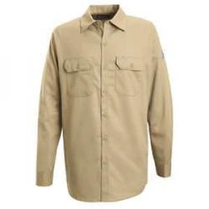 G7306 FR Long Sleeve Shirt Button Khaki XL
