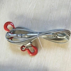 galvanized  wire rope sling with hook and turnbuckle