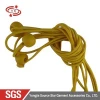 Garment accessories double holes plastic cord yellow elastic rope stopper