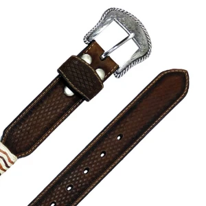Genuine  Leather Waist Real  Lady  Men&#x27;s Western Floral Belts