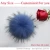 Import Genuine Real Animal Fur fluffy Big Raccoon Fur Balls For Hats from China