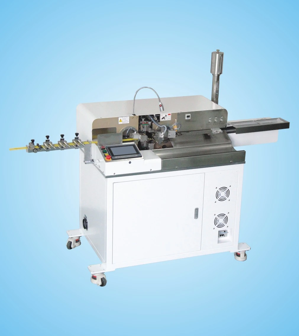 GL-01A Automatic Double Ends Cable Stripping Cutting Twisting Tinning Soldering Wetting Machine