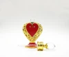 gold glass perfume bottle essential oil bottle with dropper