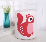 goold quality folding bin portable drawstring laundry basket cartoon style kids laundry basket tote bag baby toy laundry basket