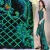 Import Graceful Emerald Green Lace Fabric With Sequin Floral Pattern from China
