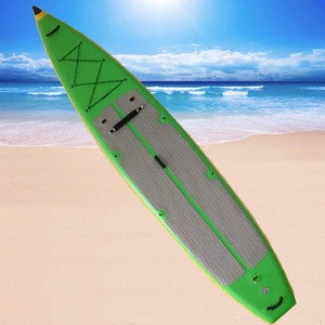 Green inflatable sup stand up paddle board surfing, customized size & color ,pump&bag