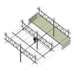 Greenhouse shade net curtain driving motor and components