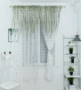 Grommet Curtains Geometric Linen Accessories Cotton Oem Customized Window Embroidery Style Living