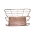 Import Guangxi Factory Direct Sale  3 Compartments Rose Gold  Metal  Wire Office Desk Organizer Storage Basket File &amp; Letter Holder from China