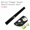 Guitar Finger board African Ebony Wood Flower Pattern Color Shell Mosaic Guitar Fingerboard Making Guitar material accessories