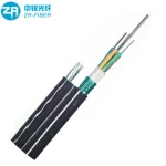 Gytc8s Self-supporting Figure 8 Outdoor G652d Single Mode Armored 6 Core Aerial Fiber Optic Cable 1 Km Price