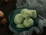 Halal Food  Muslim Food Matcha sticky rice ball