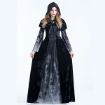 Halloween Women Grim Reaper Dress Terror Skeleton Vampire Cosplay Costume Bar Stage Halloween Costume