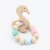 Import Hand Made Baby Wooden Teether Kids Silicone Beads Bracelet Teether toys from China